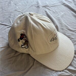 Greg Norman x Disney Cream logo hat